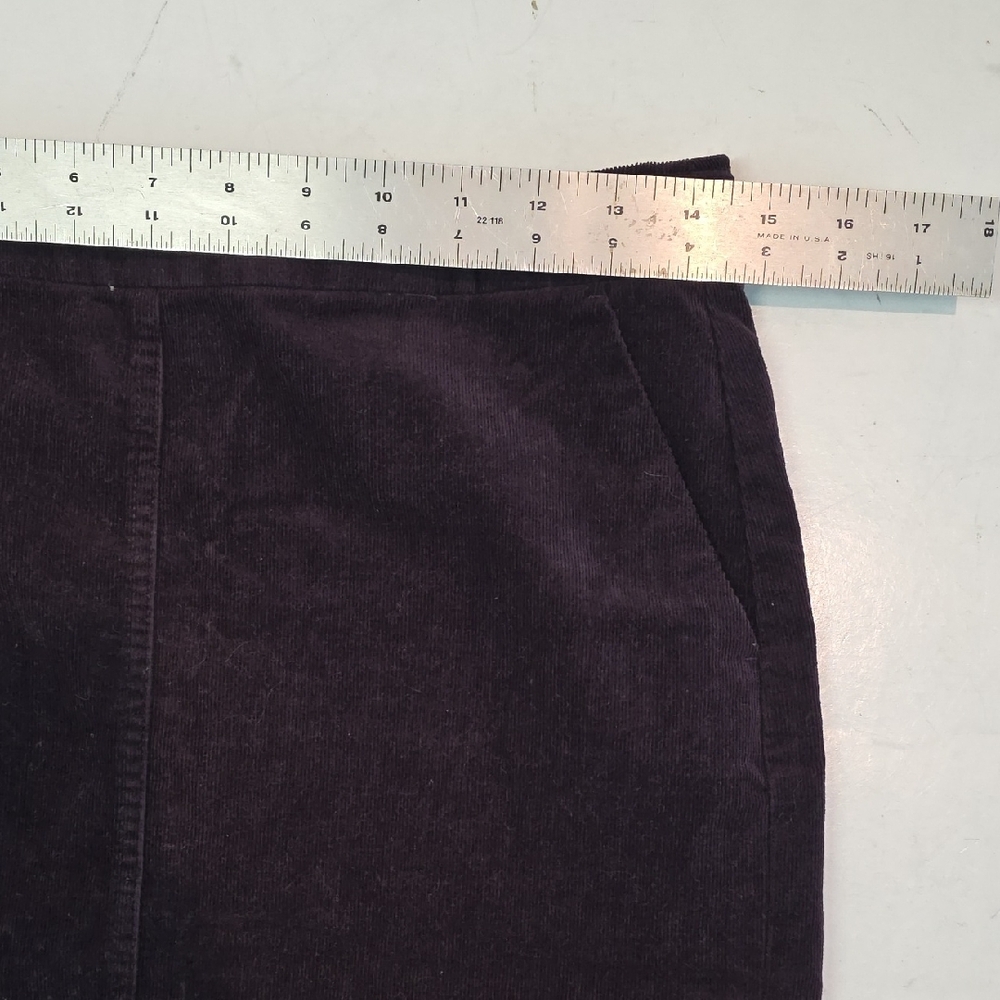 Banana Republic Dark Purple Burgundy Mini Skirt Size 4 - Picture 3 of 11